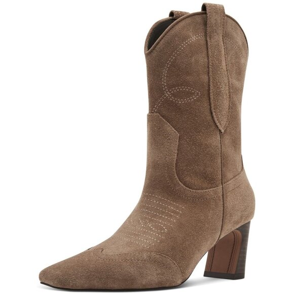 Steve Madden Womens  Josefine Blade Heels Western Dress Booties Brown Size 6 NIB - Picture 2 of 6